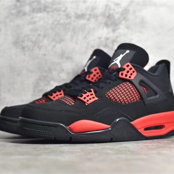 Jordan Black and Red Athletic Shoes - Picture 1 of 4